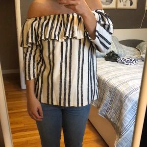 Off the shoulder Banana Republic blouse.